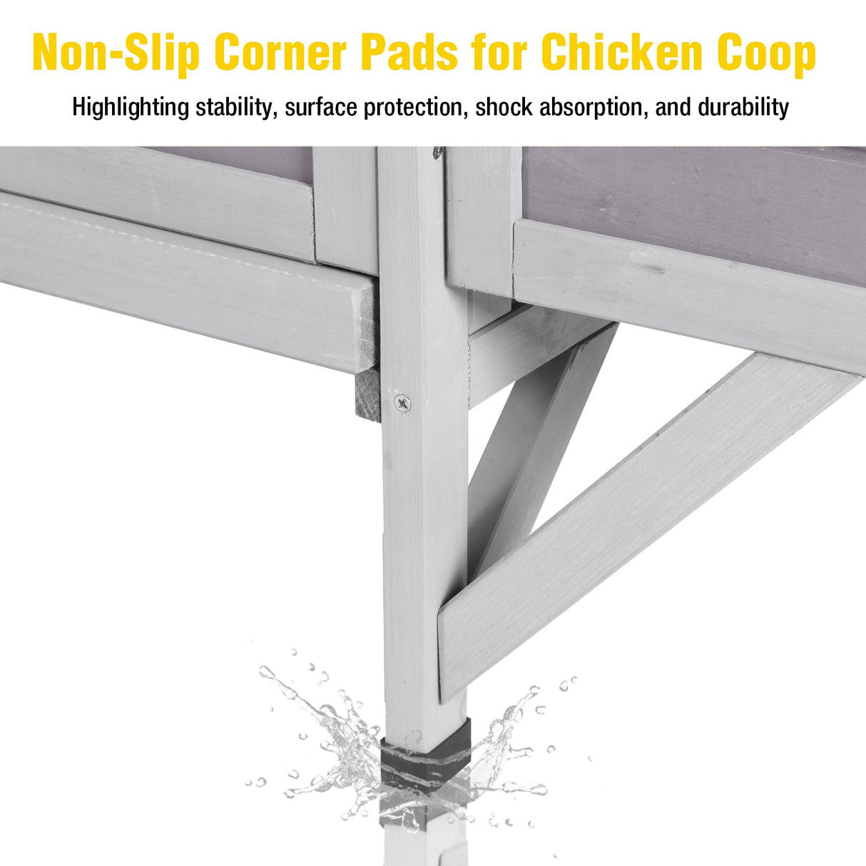 AIVITUVIN Chicken Coop for 2 Chickens Home Ues Outdoor Small Wooden Chicken House with Expandable Run for Poultry Duck Coop Pull Out Tray Quail Cage,Hen Habitat Aivituvin