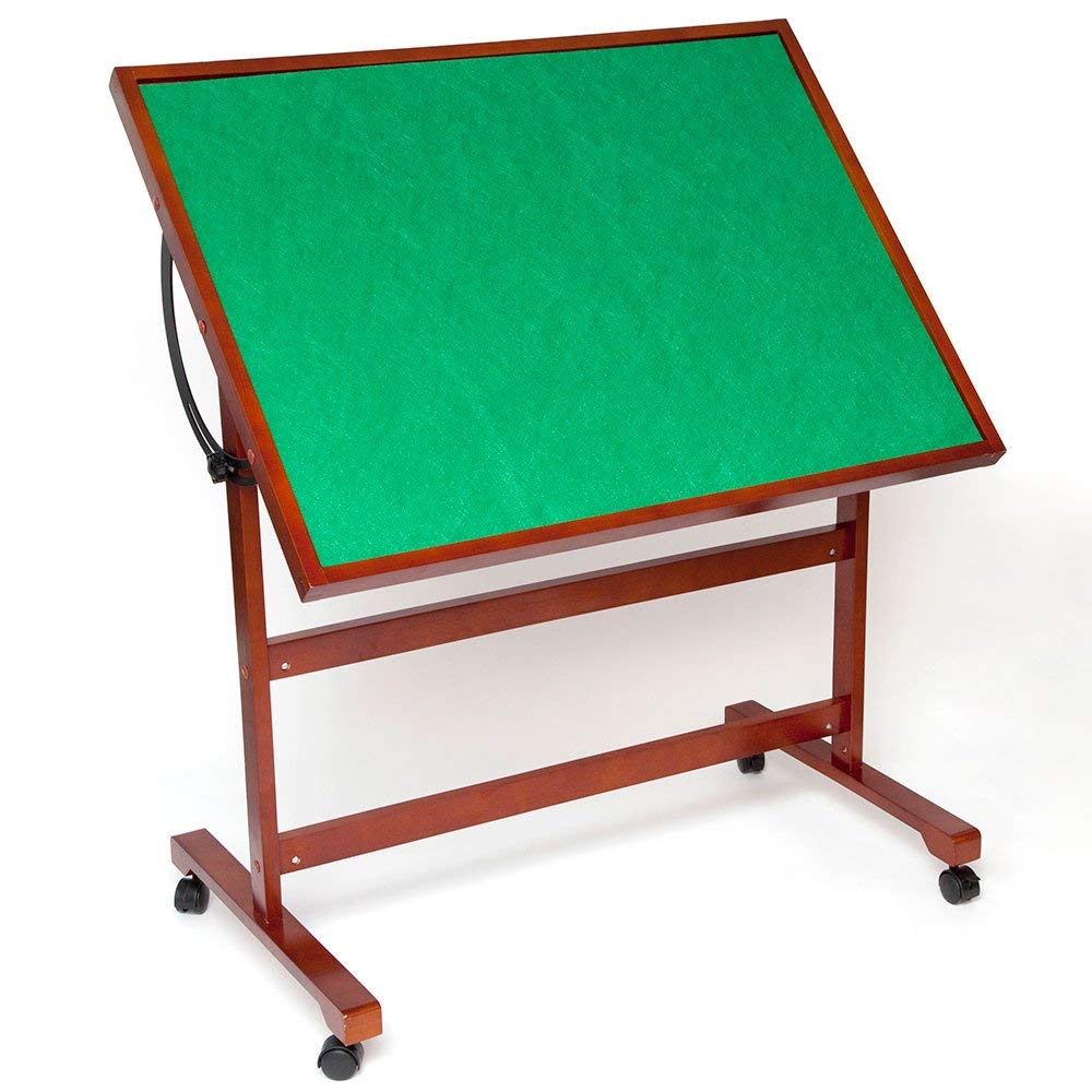 Bits and Pieces - Adjustable Puzzle Tableau - Folding Jigsaw Puzzle Accessory Table - Portable Table with Wheels for Easy Transport - Tilts Bits and Pieces
