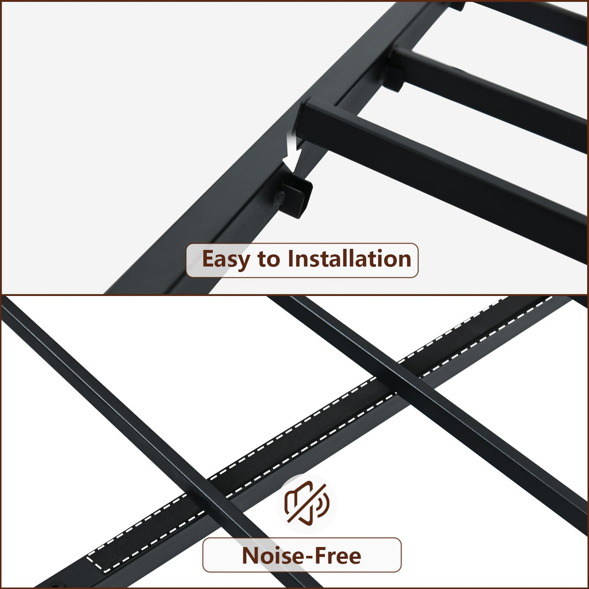 CHABUILDREARK Twin Bed Frames with LED Lights, Upholstered Metal Platform Bed with Charging Station and Storage Headboard, Heavy Duty Metal Slats, No Box Spring Need, Easy Assembly, Dark Grey CHABUILDREARK