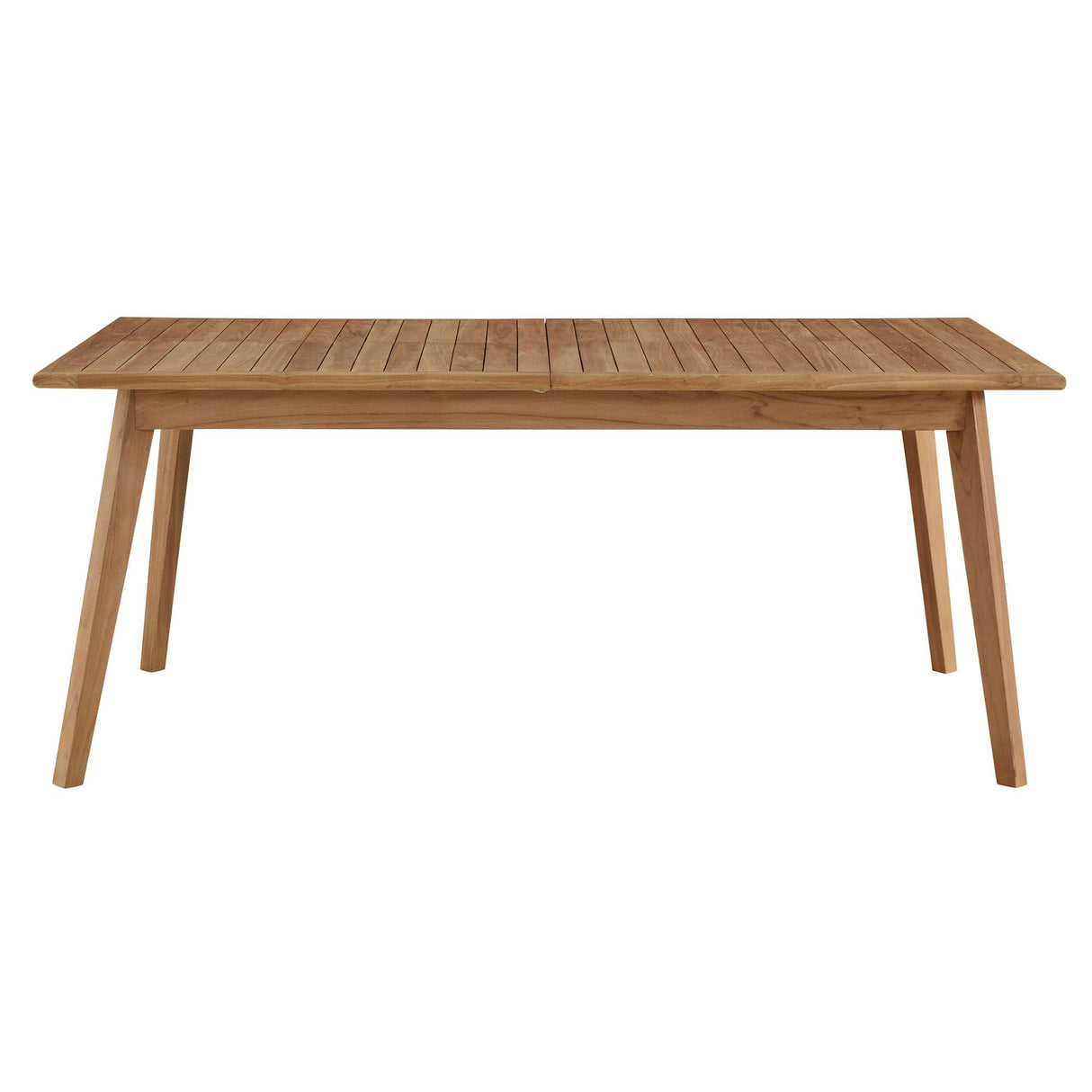 Modway Vienna Outdoor Patio Teak Wood Extendable Dining Table in Natural Modway