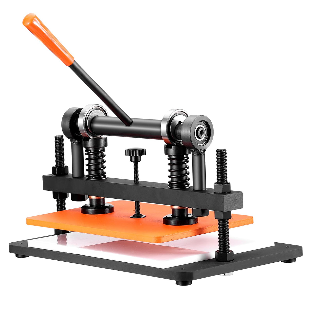 Leather Cutting Machine, 14.2 x 10.2 in Embossing Plate Manual Die Cutter, 0.47 in Pressure Stroke Leather Embossing Machine, Dual Guide Shafts Die Cut Machine for Various of Materials VEVOR