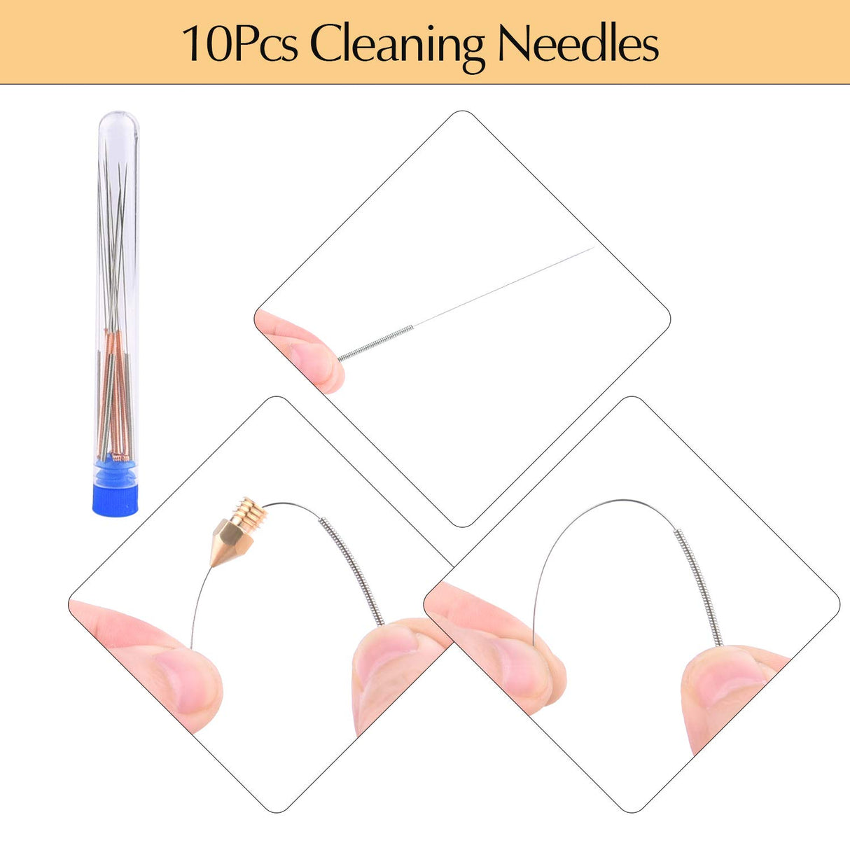 TUPARKA 70Pcs 3D Printer Nozzle Kit MK8 Extruder Nozzles Brass Print Head 0.2mm, 0.3mm, 0.4mm, 0.5mm, 0.6mm, 0.8mm, 1.0mm with Storage Box Compatible with 3D Printer Makerbot Creality CR-10 Ender 3 5 TUPARKA