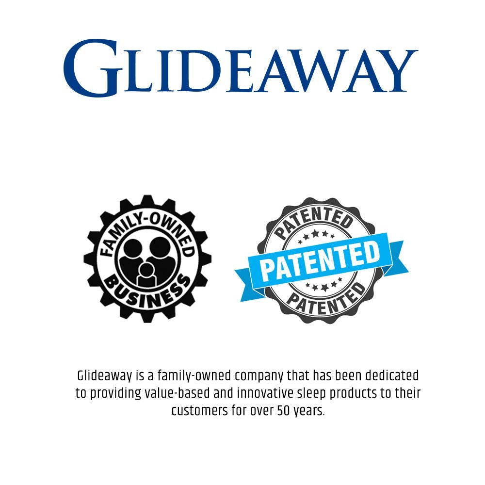 Glideaway X-Support Bed Frame Support System, GS-3 XS Model - 3 Cross Rails and 3 Legs - Strong Center Support Base for Full, Queen and King Mattress, Box Springs, and Bed Foundations Glideaway