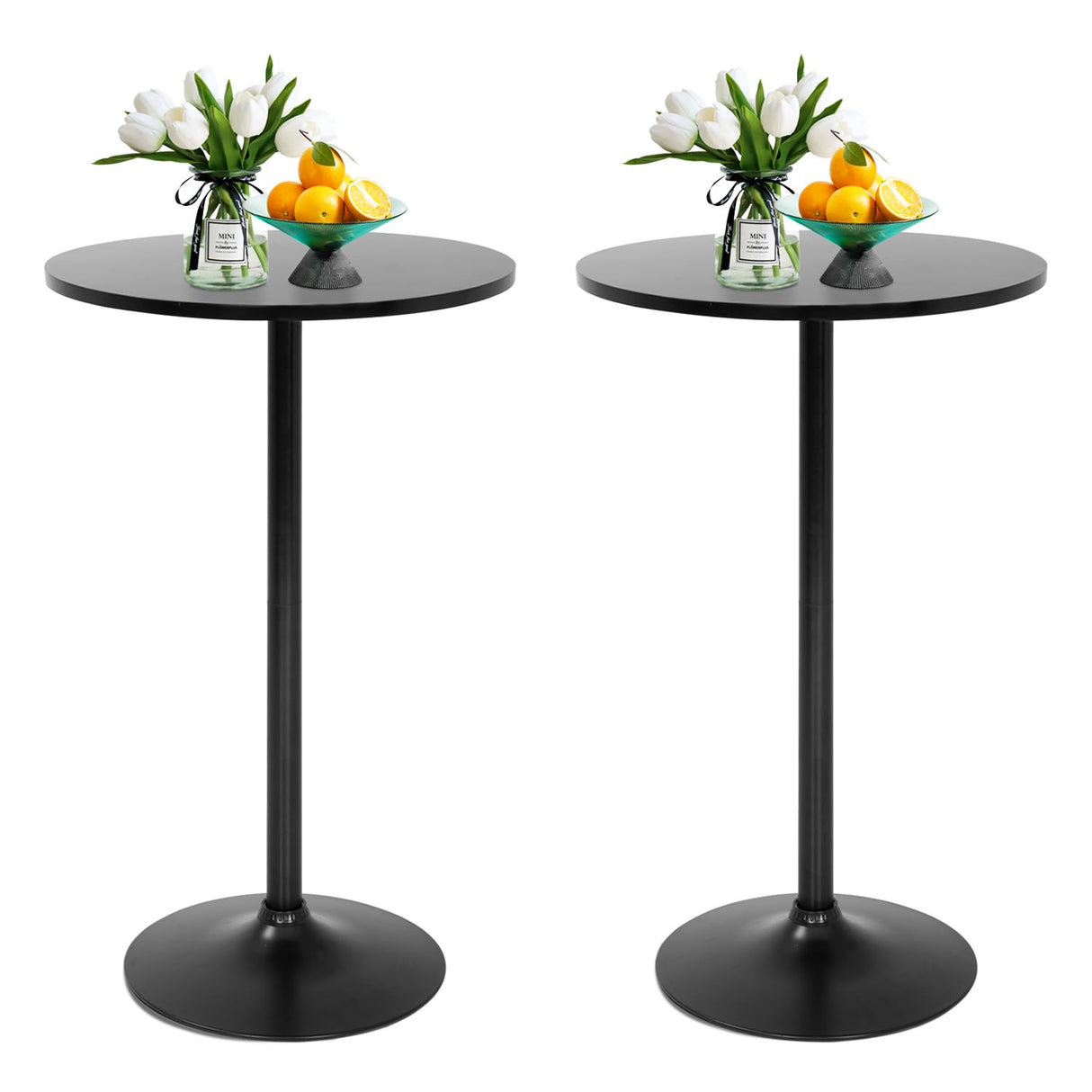 FDW Pub Table 40 Inch Height Cocktail Table Round Bistro Bar Table for Home and Kitchen Dining FDW