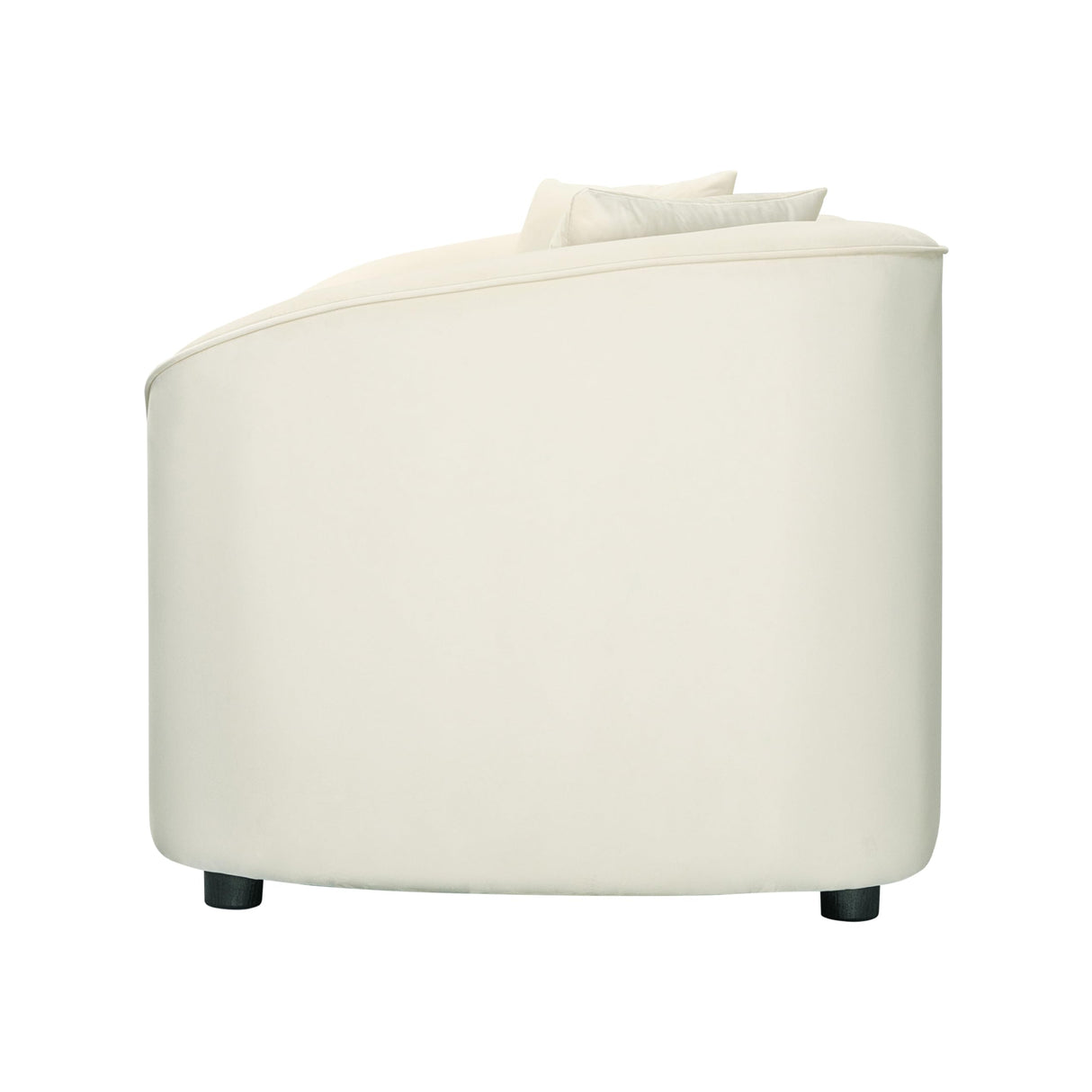 Christopher Knight Home 87.50" Curved 2 Seater Sofa, Upholstered Couch Chair, Soft Seating Lounge Sofa Chair, Floor Couch, Cozy Loveseat with Armrest, Reading Sofa for Living Room, Home Rest, White Christopher Knight Home