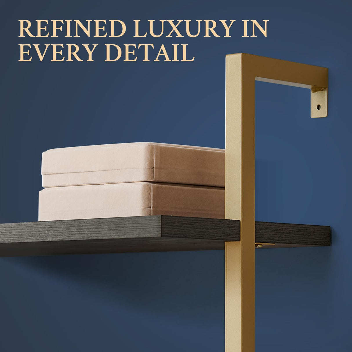 5 Tier Book Shelf Set of 2, 73" Tall Bookshelf with Storage, Modern Bookcase with Shelves, Wall Mount Ladder Shelf with Steel Frame, Bookshelves with Rattan Cabinet for Living Room (Midnight Oak) OAKHAM HOME