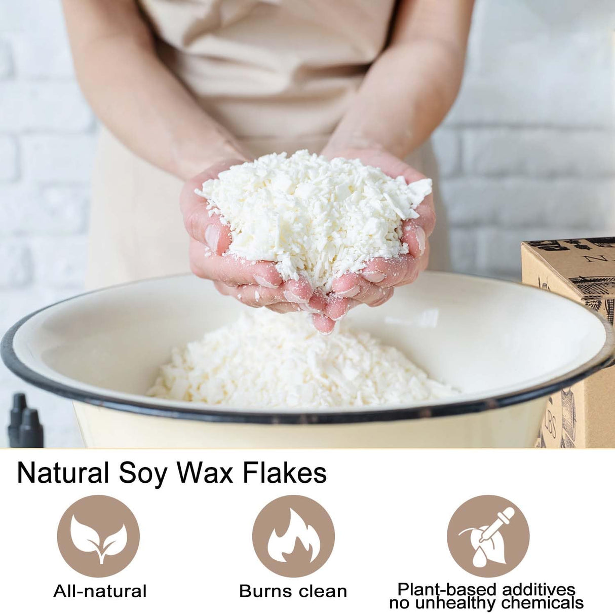 Candle Making Kits for Adults,Beginner,Kids, Soy Wax, Making Supplies Include 5 LB Soy Wax Flakes, 100 Candle Wick, Centering Devices, Melting Pot Wfmolcand