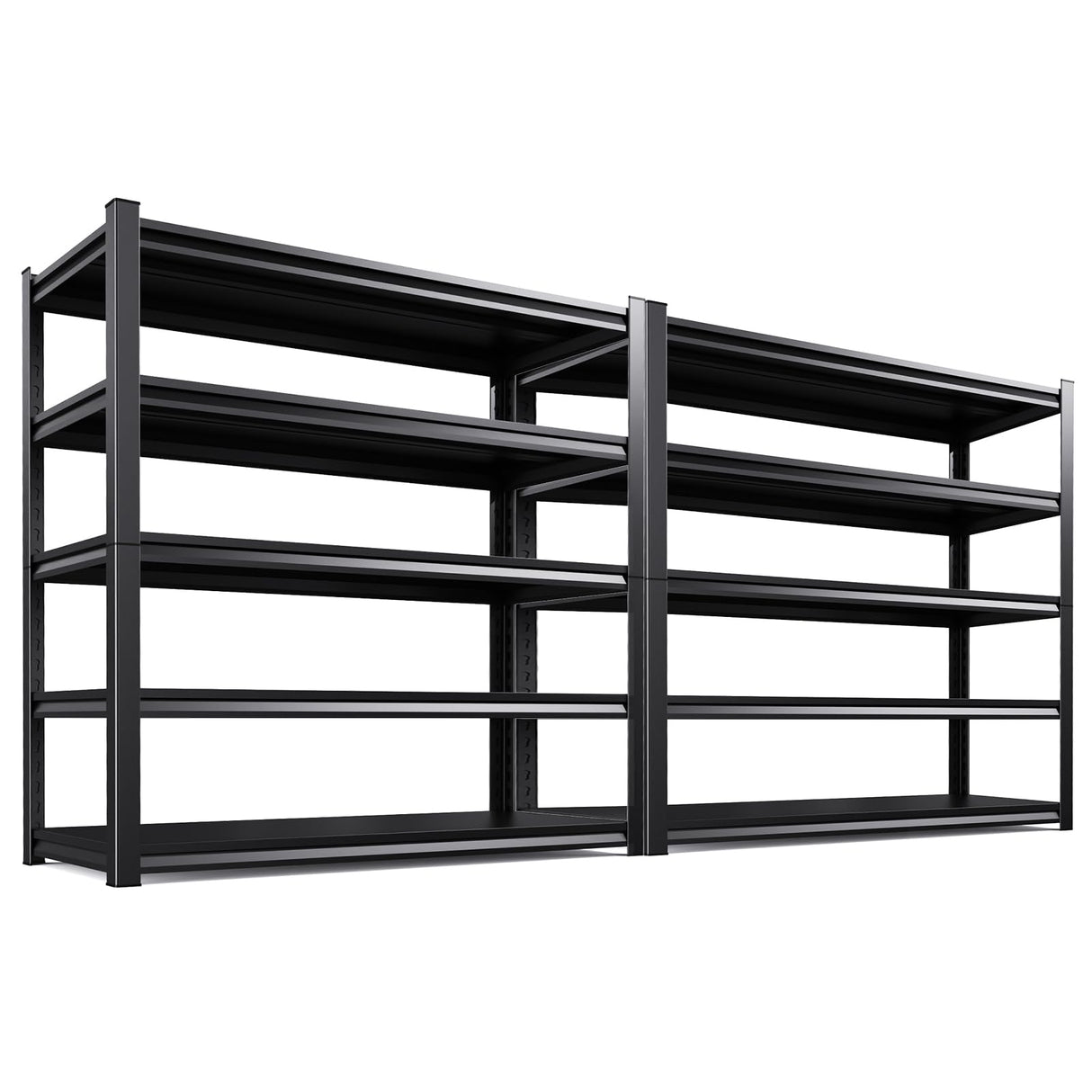 ZIWJHK 59''W Storage Shelves,5 Tier Garage Shelving 3500LBS Heavy Duty,Metal Shelves Adjustable Industrial Shelving Units,Rustproof Shelf Rack for Garage 72''H*59''W*19.7''D,2 Pack ZIWJHK