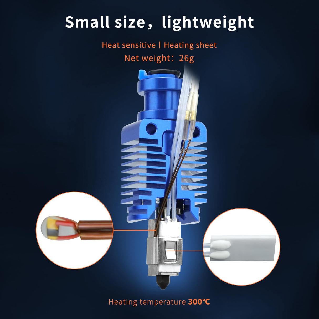 Ceramic Heater Core CHC Hot End Bimetal Heatbreak Hotend High Wear-Resistance Compatible with Voron 2.4 V0 V0.1 V0.2, Ender 3 V2 Pro Ender 5 Series CR10 3D Printer Parts HOCENWAY
