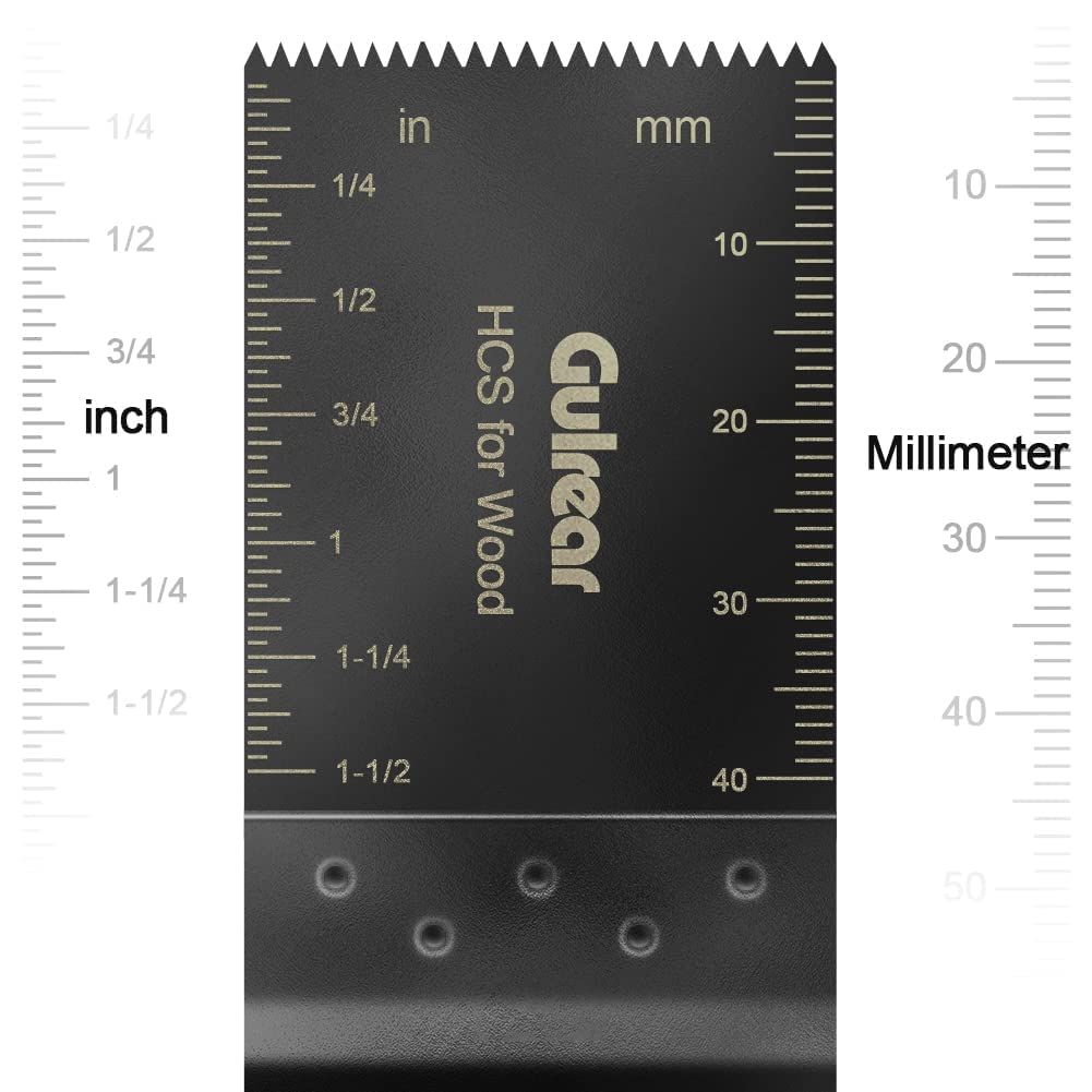 100 Pcs Universal Oscillating Tool/Saw Blades,Oscillating Multitool Blades Fit Fein Multimaster Porter Cable Bosch Ryobi Dewalt Milwaukee Rockwell Oscillating Tool Blades gulrear