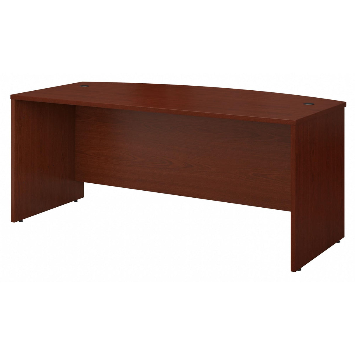 Bush Business Furniture Series C 72W Bow Front Office Desk in Mahogany, Large Computer Table for Home and Professional Workplace Bush Business Furniture