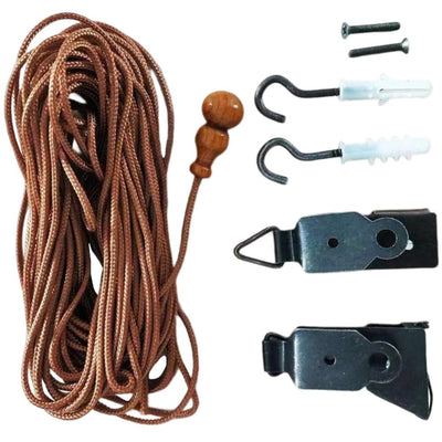 Garneck Roller Window Shades Lift Cords - Blinds Strings Lift Tool for Reeds Bamboo Roller Shades - Roll Up Blind Curtain Lifting Kit Repair Parts Replacement