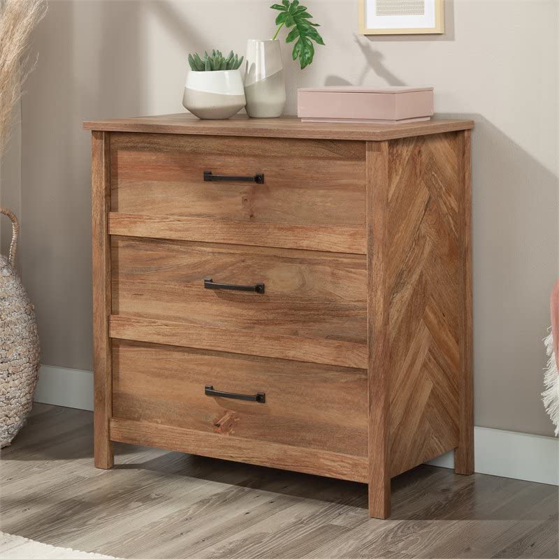 Sauder Cannery Bridge 3-Drawer Bedroom Chest, L: 31.26" x W: 17.56" x H: 31.97", Sindoori Mango finish Sauder