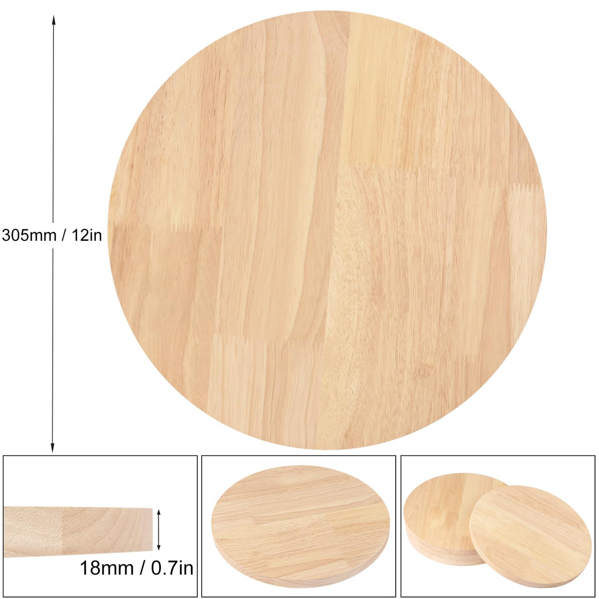 3 Pack Pine Circle Plaque, 12 Inch Round Wood Plaque, Unfinished Wooden Circle Plaque for Painting, Pouring, Resin, Engraving, Collage Artist Painting, DIY Plaque, Home Decor,by GNIEMCKIN. GNIEMCKIN