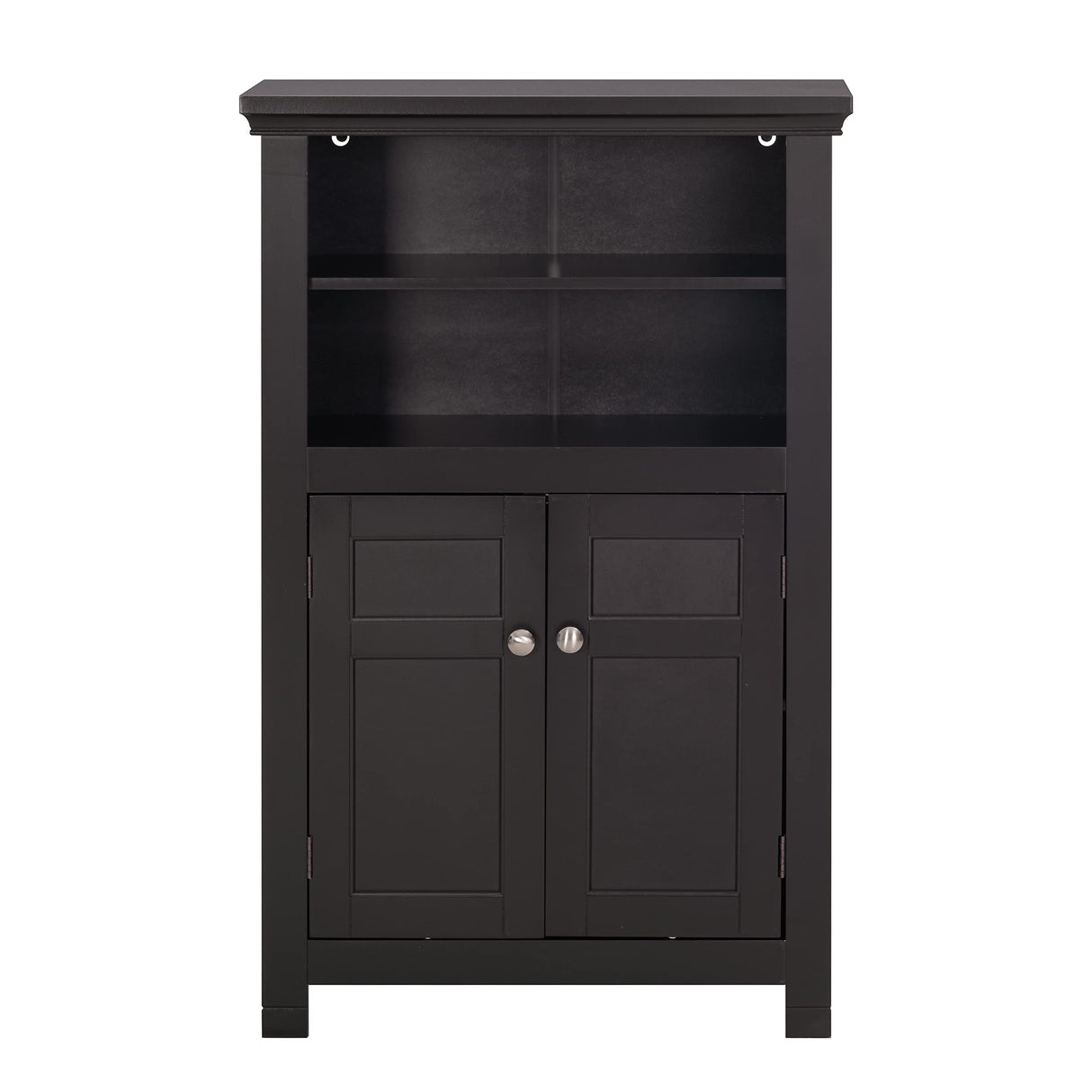 Spirich Bathroom Storage Cabinet, Floor Wood Cabinet with Doors and Adjustable Shelves, Freestanding Entryway Cabinet Organizer (Espresso) Spirich