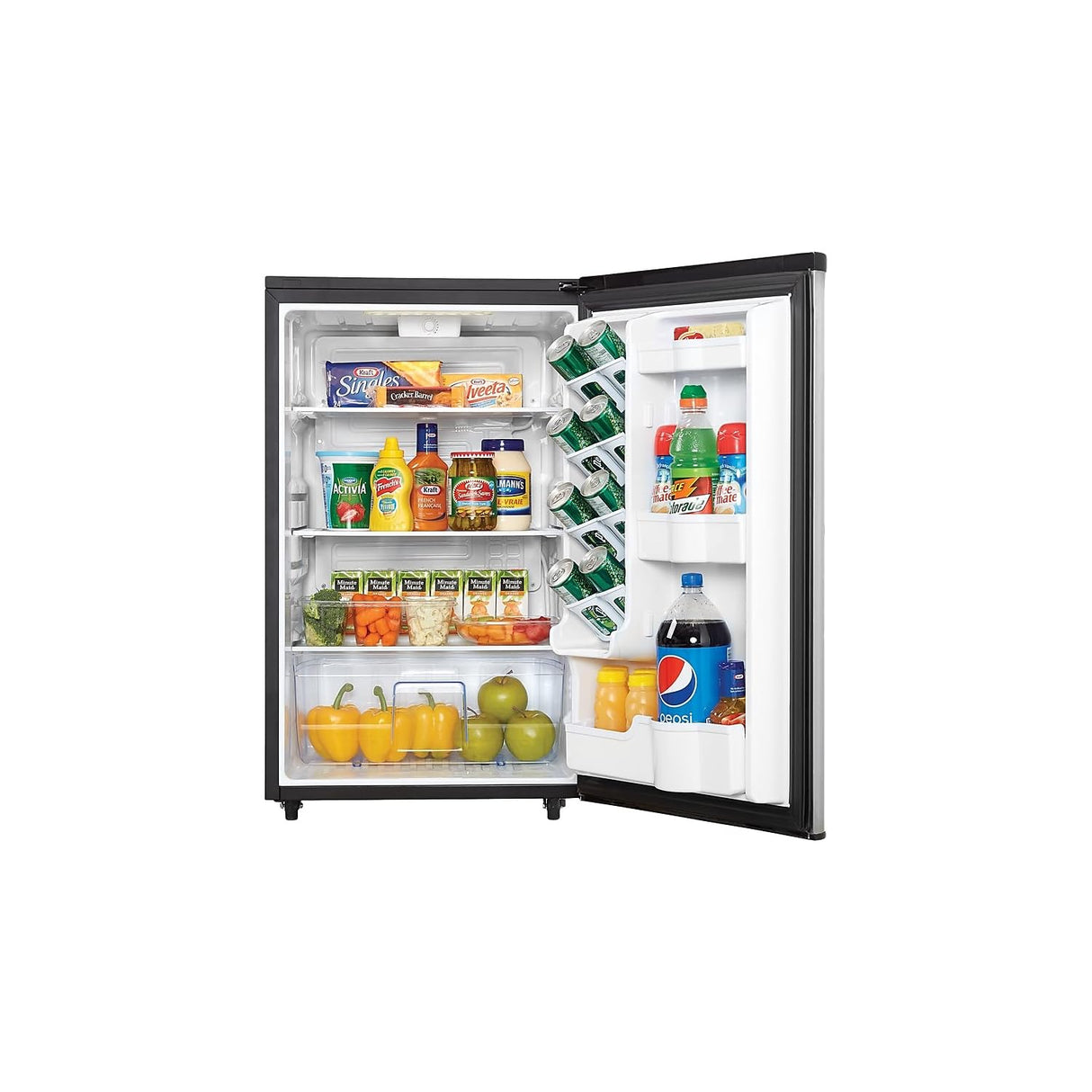 Danby DAR044A6BSLDBO 4.4 Cu.Ft. Outdoor Mini Fridge, IPX4-Rated Stainless Steel Look All Refrigerator for Patio, Cabana, Pool Bar, E-Star Rated, Spotless Steel Danby