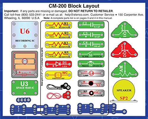 Snap Circuits 203 Electronics Exploration Kit | Over 200 STEM Projects | Full Color Project Manual | 42 Snap Modules | Unlimited Fun Snap Circuits
