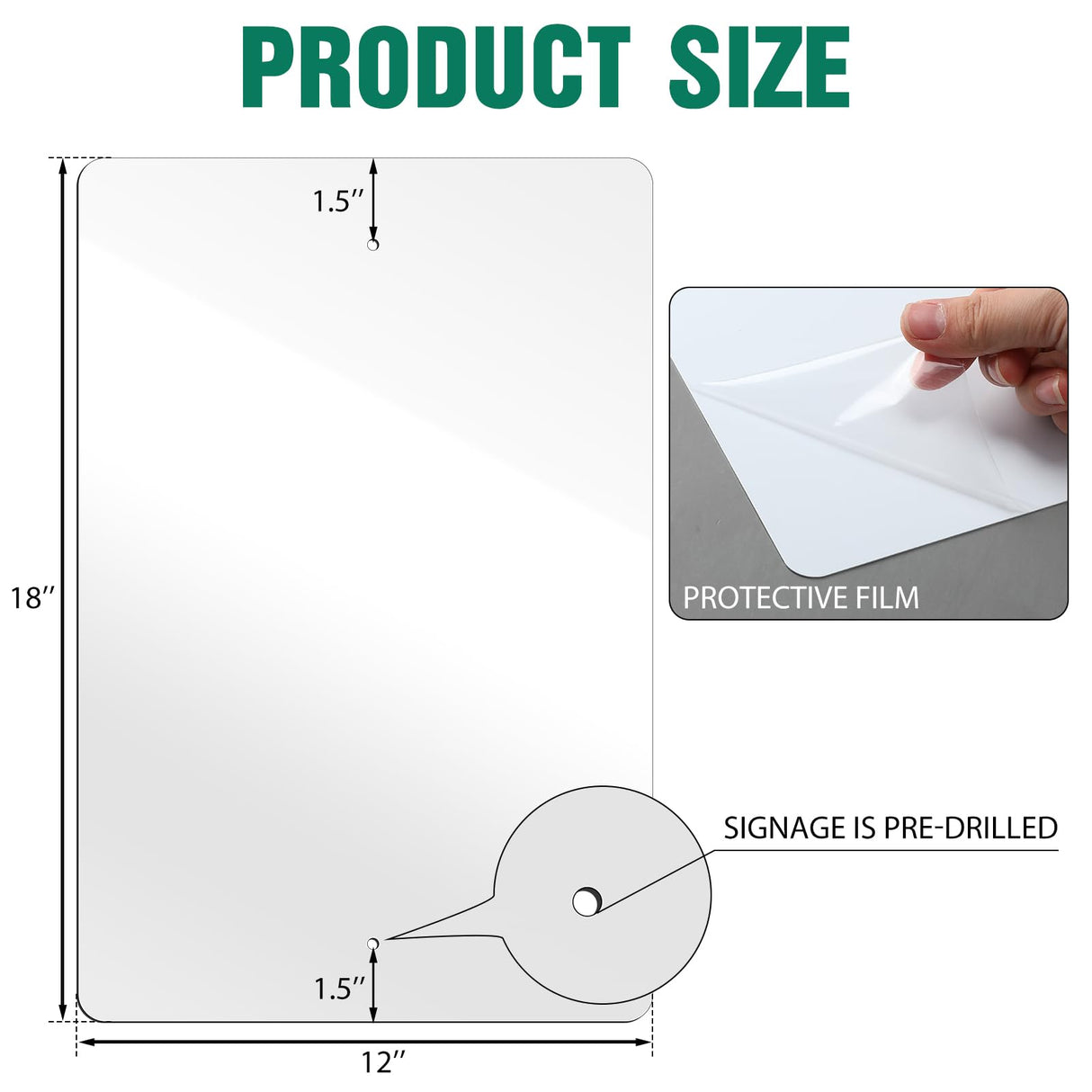 Hicarer 10 Pieces White Metal Signs Blank Sublimation Aluminum Plates Blanks 12 x 18 Inches Custom Parking Sign for Crafts Yard Garden Outdoors Hicarer