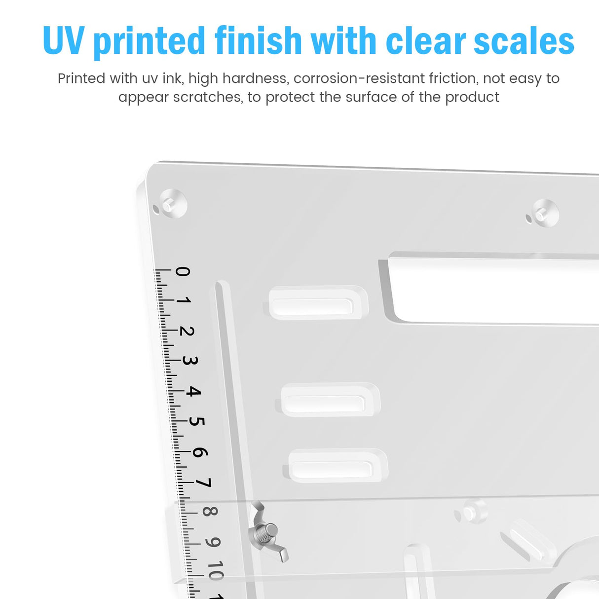 GLMFAN Acrylic Router Table Insert Plate Router Templates Woodworking Benches Router Flip Plate Adjustable Trimming Machine Flip Plate Clear Wood Milling Flip Plate Cutting Engraving Auxiliary Board GLMFAN