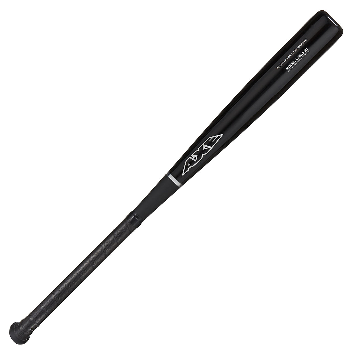 Axe Bat Youth Maple Composite Wood Bat 29" Black with Grip Tape, Cupped End Axe