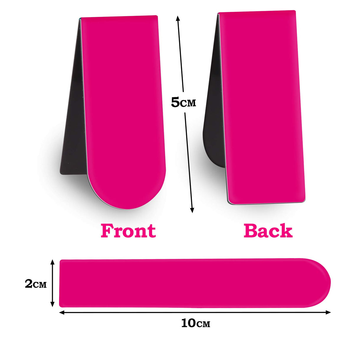 Magnetic Bookmarks,60 Pack 20 Solid Color Magnet Page Clip Small Bookmark for Book Lovers, Presents, Women, Man, Kids, Tudents, Teachers, School, Home, Office, Reading Supplies(2 x 0.8 inch) ABSOFINE