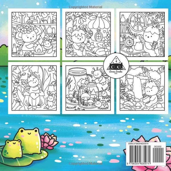 Fairy Fuzz: A Magic Coloring Book for Kids and Adults: 42 Hand-Drawn Illustrations of Magical Animal Fairies to Spark Creativity WoodArtSupply