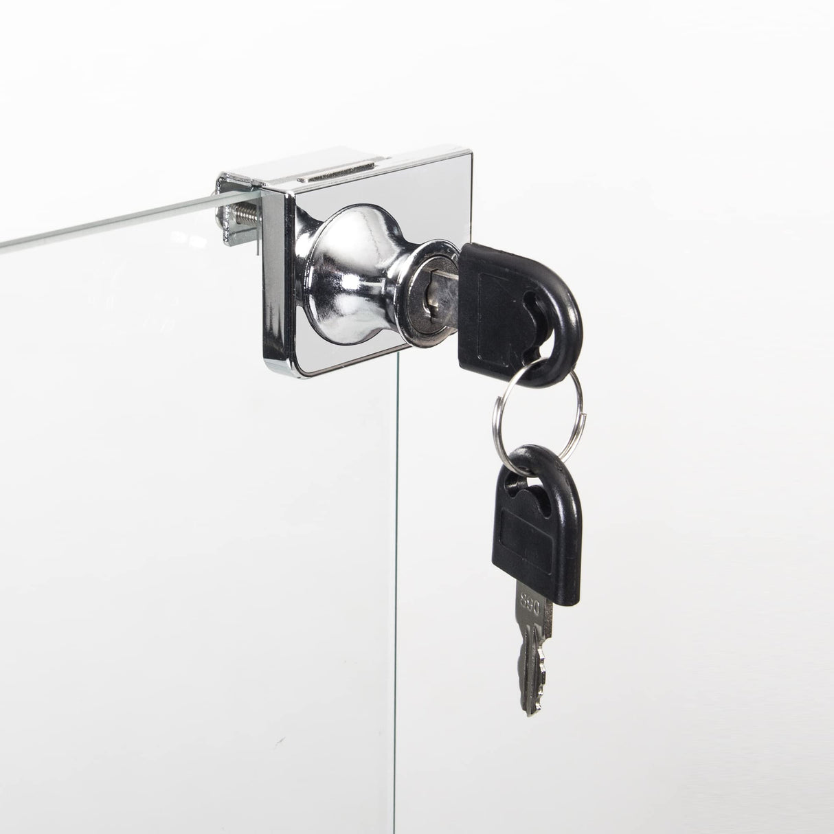 Zacis Modern 3 Shelf Glass Display Cabinet with 2 Doors, Clear Curio Cabinet Collection Display Case, Floor Standing Glass Bookshelf for Living Room Bedroom Home Office 32" W x 14.5" D x 50" H Zacis