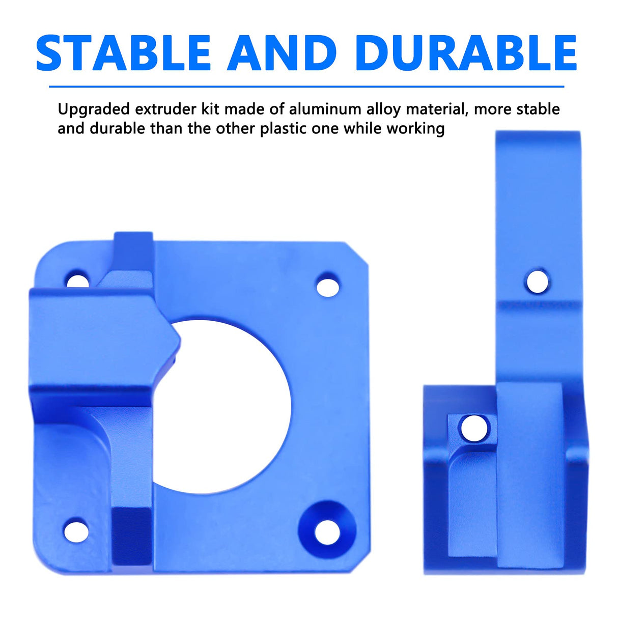 Haldis 3D Dual Gear Extruder, Upgraded Aluminum Alloy Block Bowden Extruder 1.75mm Filament for Creality Ender 3 Cr10 Cr-10 Pro Cr-10s Tornado Xirbbo