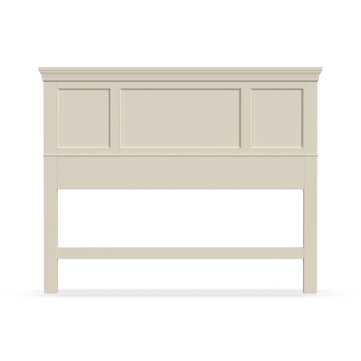 Home Styles Naples White Queen Headboard with Mahogany Wood Solids, Brush Stroke Finish, Raised Panel Design, and Rich White Finish homestyles