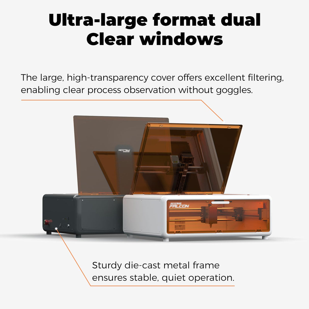 Creality Falcon A1 10W Laser Engraver, 80W Enclosed Laser Cutter and Engraver Machine with Air Assist, Smart Camera Positioning, 600mm/s Speed, Smart Material Recognition, Ideal for Wood & Metal CREALITY FALCON