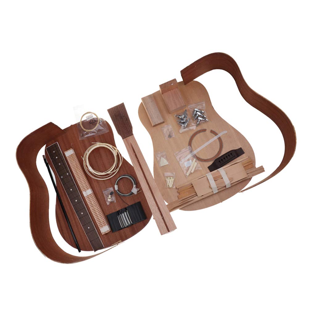 DIY Acoustic Guitar Kit 41 Inch Spruce Wood for Gift B Baosity