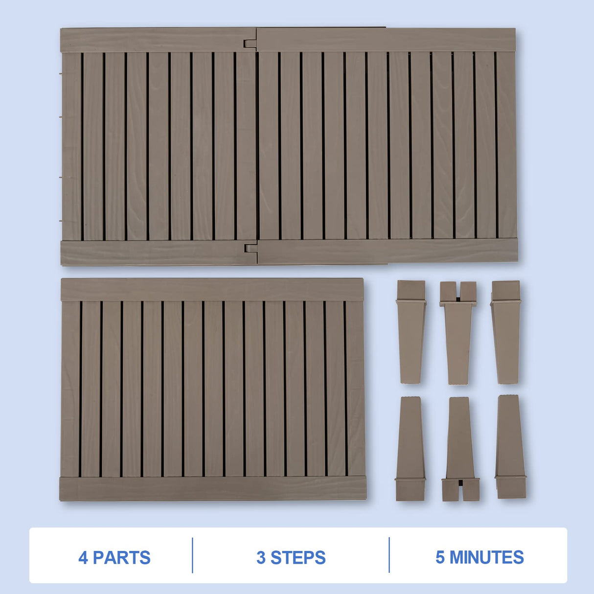 VINGLI Outdoor Chaise Lounge Chair with 5-Level Adjustable Backrest, Waterproof Outdoor Lounge Chairs 300lbs Weight Capacity, Patio Loungers Pool Lounger for Beach, Backyard, Pool (Light Taupe, 1 PCS) VINGLI