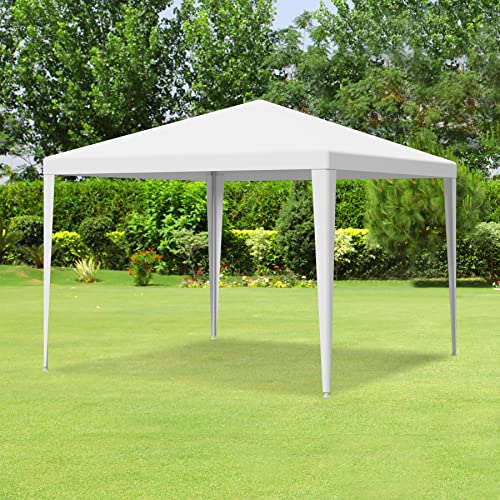 LEMY Party Tent,10'x10' Outdoor Gazebo Canopy Tent with Removable Sidewalls Windows,White Waterproof Heavy Duty Tent for Party,Wedding,Events,Beach,BBQ LEMY