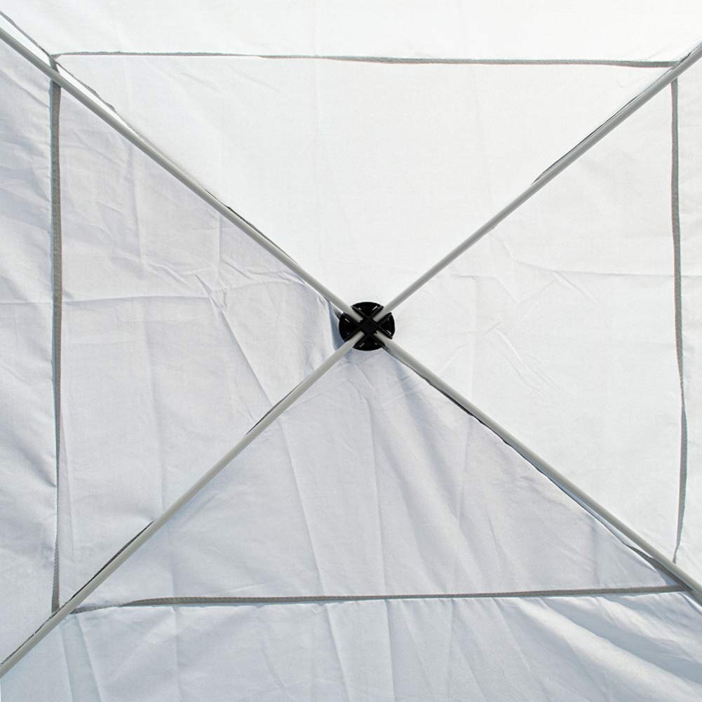 Impact Canopy 10' x 10' Canopy Tent Gazebo with Dressed Legs, White IMPACT CANOPY