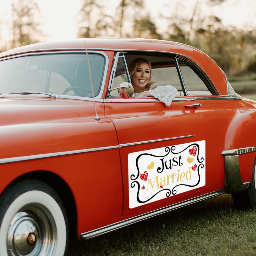 4 Pack Blank Magnetic Car Signs, Rounded Corners Blank Car Magnet Set for Advertise Business, Cover Company Logo (for HOA), Prevent Car Scratches and Dents (12"X 17",11.7" x 8.27") KATISHYRO