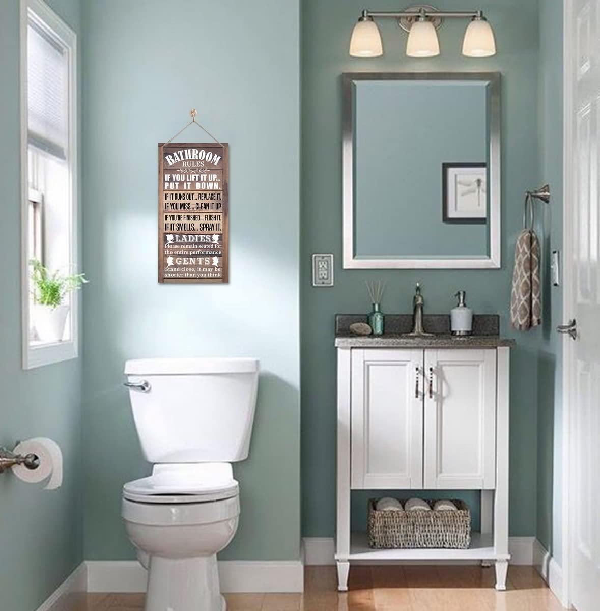 Rustic Bathroom Decor, Western Bathrooms Decors, Funny Bathroom Signs Wall Decor, Country Bathrooms Decors Gkwa