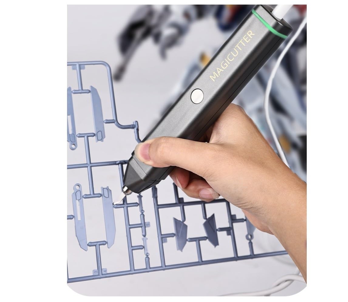 Portable Ultrasonic Cutter for Leather 3D Printing Plastic DIY 30W 40KHz, with 40pcs Replacement Knife and Fixtures Generic