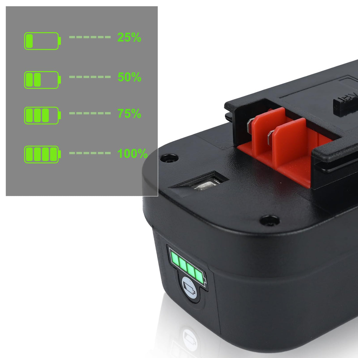 Xeanerol 18V 7.0Ah HPB18 Lithium Battery Replacement for Black and Decker 18V Battery 244760-00 HPB18 Battery A1718 A18 A18E A18NH HPB18-OPE FS180BX FS18BX FS18FL FSB18 Firestorm 18V Battery Xeanerol