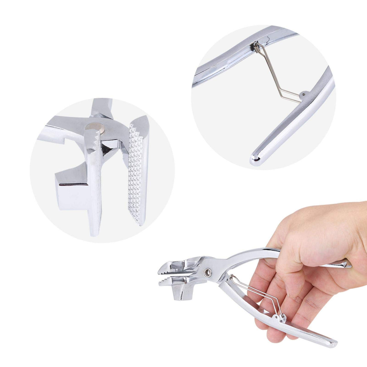 Canvases Pliers, Art Oil Painting Canvases Stretching Extra Wide Helper Gripper Zinc Alloy Clamp Professional Enlarge Framing Jaw Tool with Spring Return Handle for Webbing Stretcher Bars Artist Tiiyee