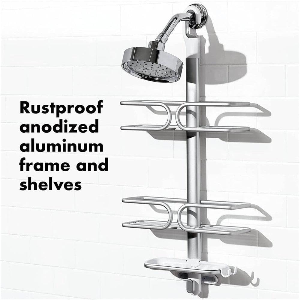 OXO Good Grips 3-Tier Aluminum Shower Caddy OXO