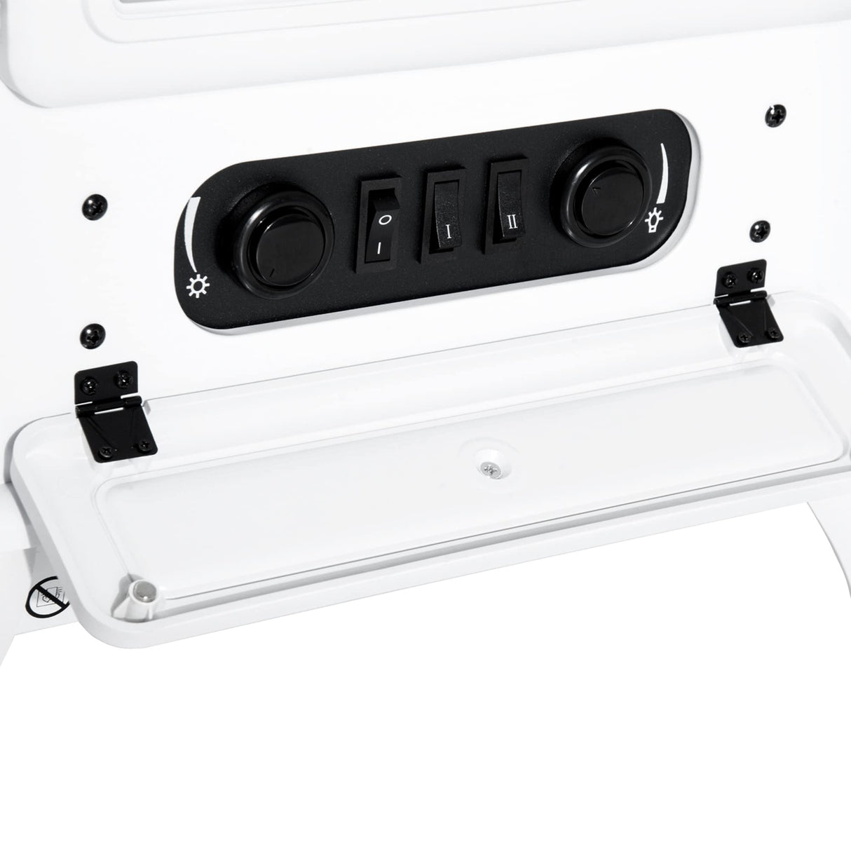 HOMCOM 22" Electric Fireplace Heater, Freestanding Fire Place Stove with Realistic LED Flames and Logs, and Overheating Protection, 750W/1500W, White HOMCOM