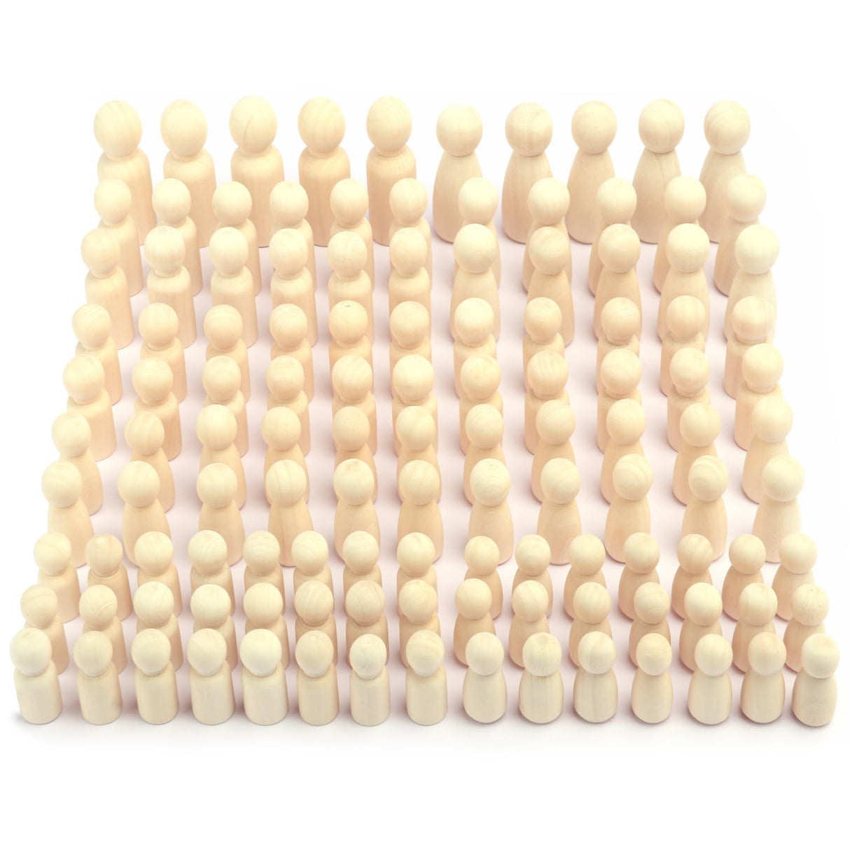 150 Pieces Wooden Peg Doll, Unfinished Wooden Peg Dolls in Different Shapes and Sizes, Perfect for DIY Art and Craft, Painting, Table Setting by GNIEMCKIN GNIEMCKIN