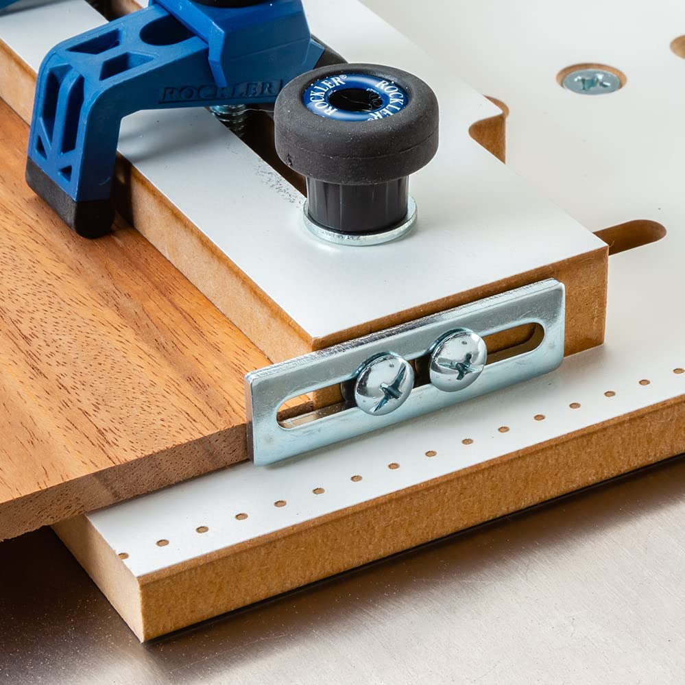 Tapering Jig for Tablesaw w/Hold Down Clamp - Wood Working Tools and Equipment for Short Legs on Chairs, Sofas, & More - Accurate Angle Drill Jig for Precision Cuts - Adjustable & Non-Slip Taper Jig ROCKLER