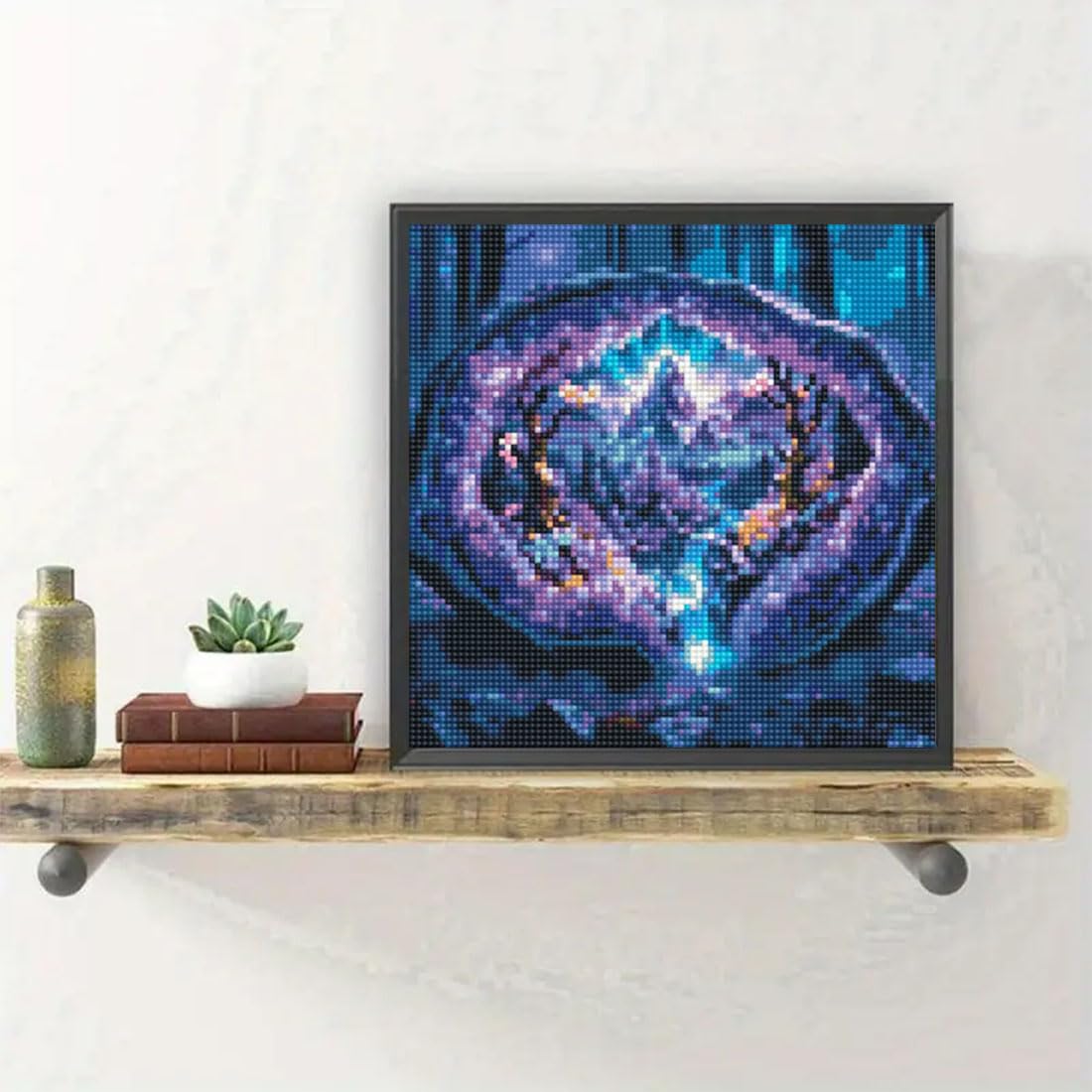 SHICERNHJ Waterfall Diamond Painting Kits for Adults,Crystal Forest Iandscape 5D Diamond Art Kits for Beginners, DIY Full Drill Scenery with Gem Art Home Wall Decor12x12Inch SHICERNHJ