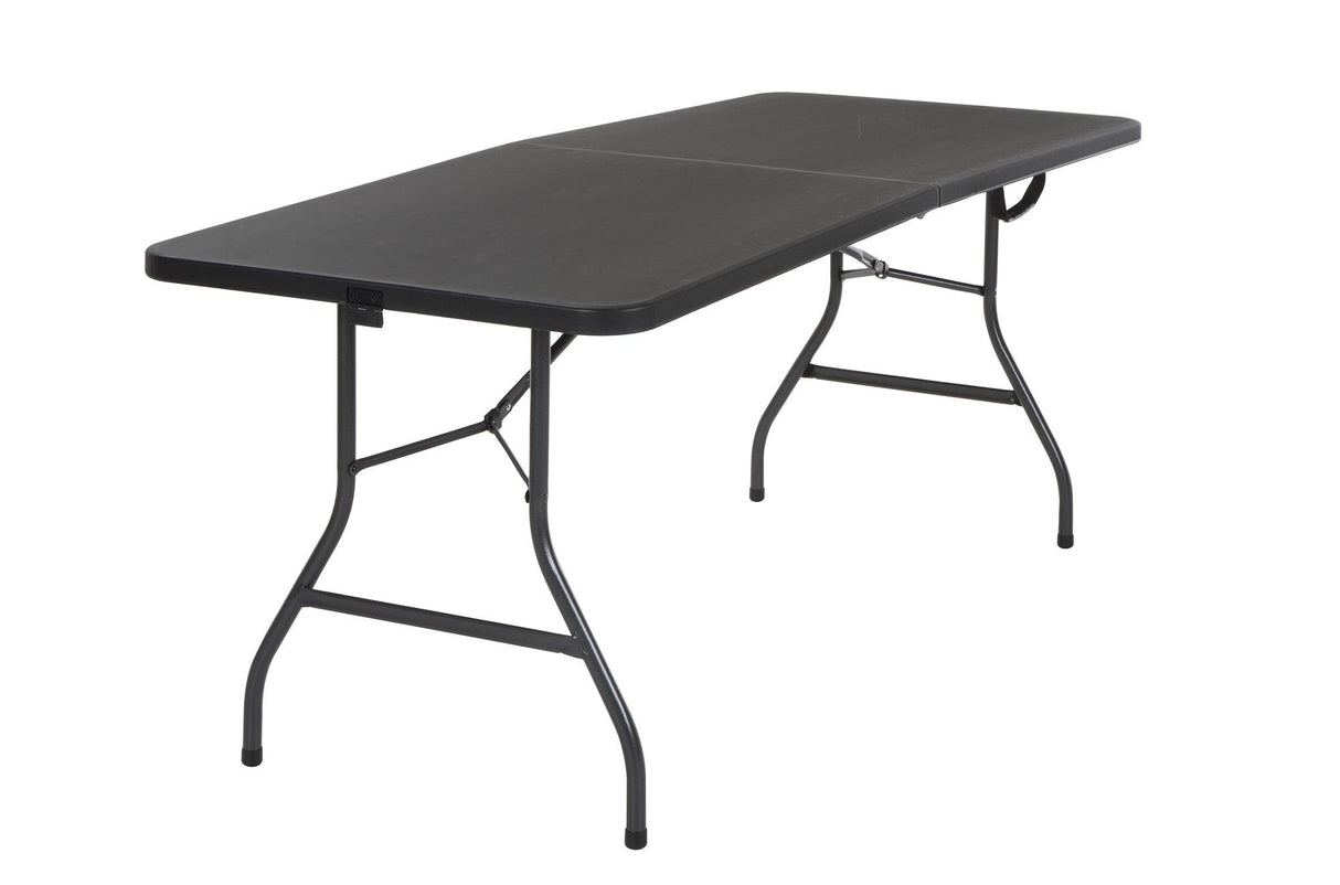 COSCO Molded Folding Banquet Table w/Handle, 6ft, Black Cosco