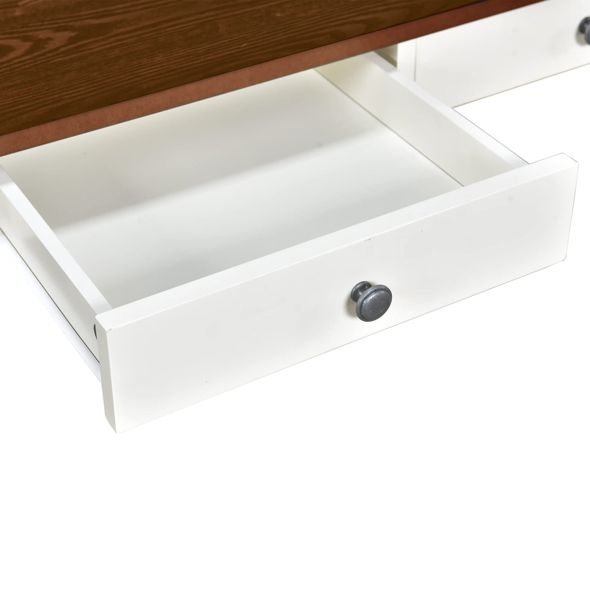 Harper & Bright Designs 6 Piece Wooden Dining Table Set with 4 Upholstered Dining Chair and Bench, Kitchen Table Set with Drawer, Family Dining Furniture for 6 People (Butter Milk) Harper & Bright Designs