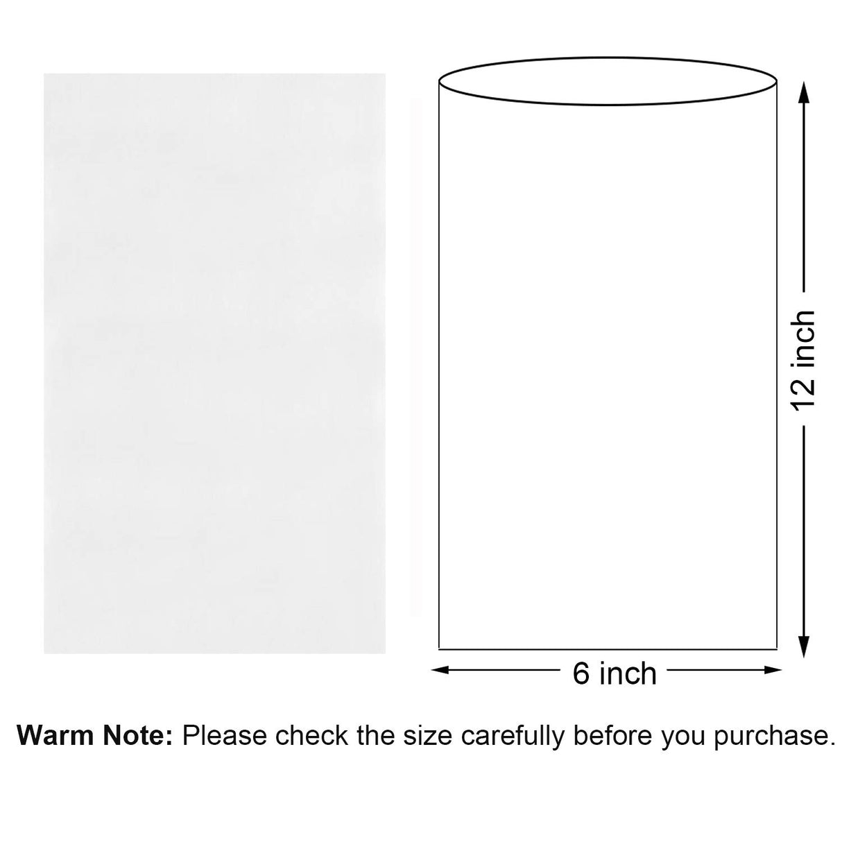 Shrink Wrap Bags,100 Pcs 6x12 Inches Clear PVC Heat Shrink Wrap for Packagaing Soap,Bath Bombs,Candles, Jars and Homemade DIY Projects Morepack