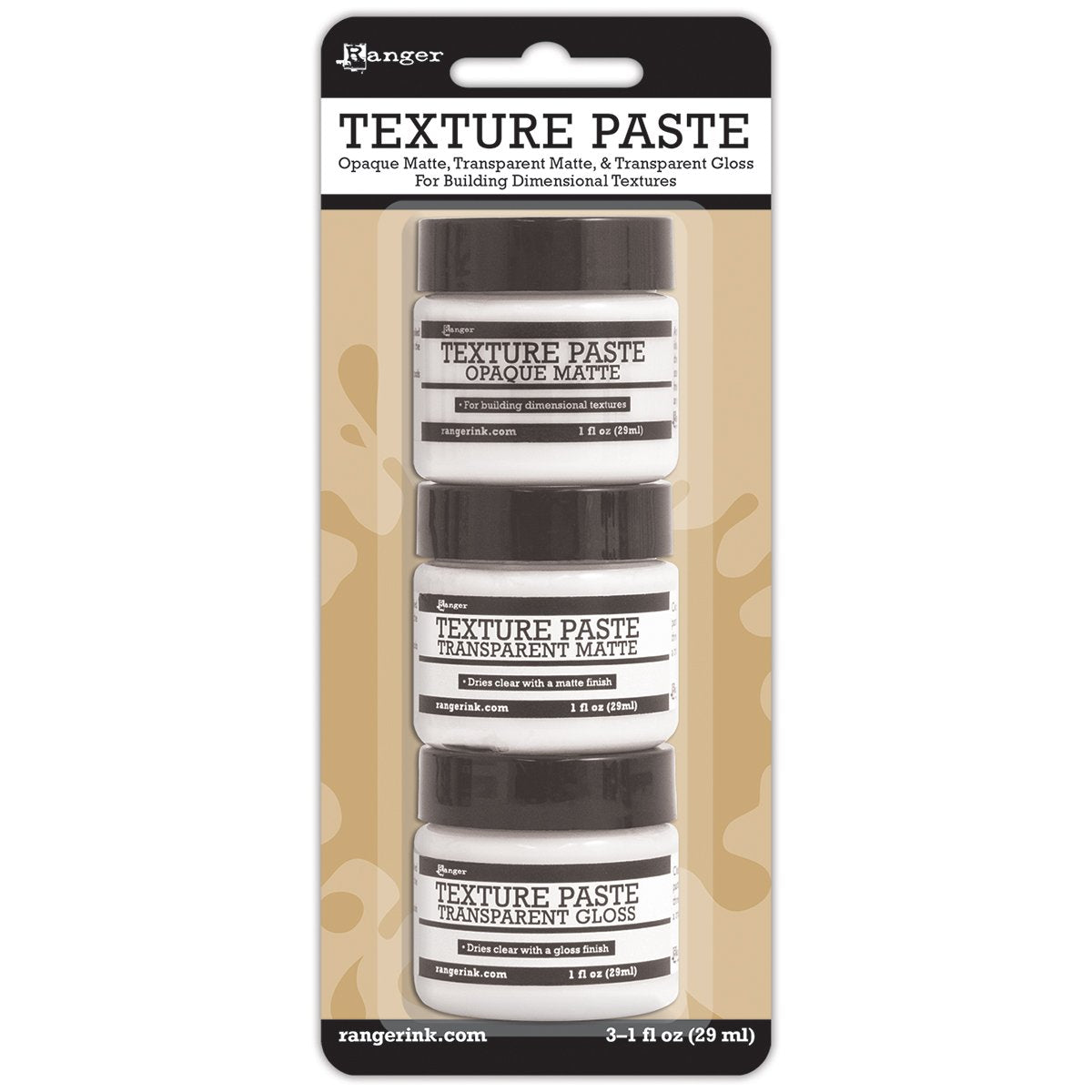 Ranger RGRINK.48084 Texture Paste 3pc Texture PAssortede 3 Piece Ranger