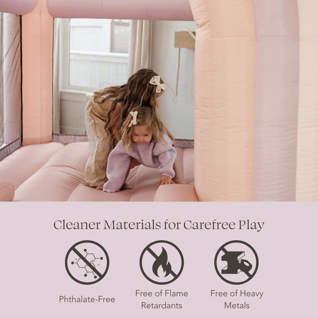 Pink Rainbow Bounce House 8x8 PLAYSMOL