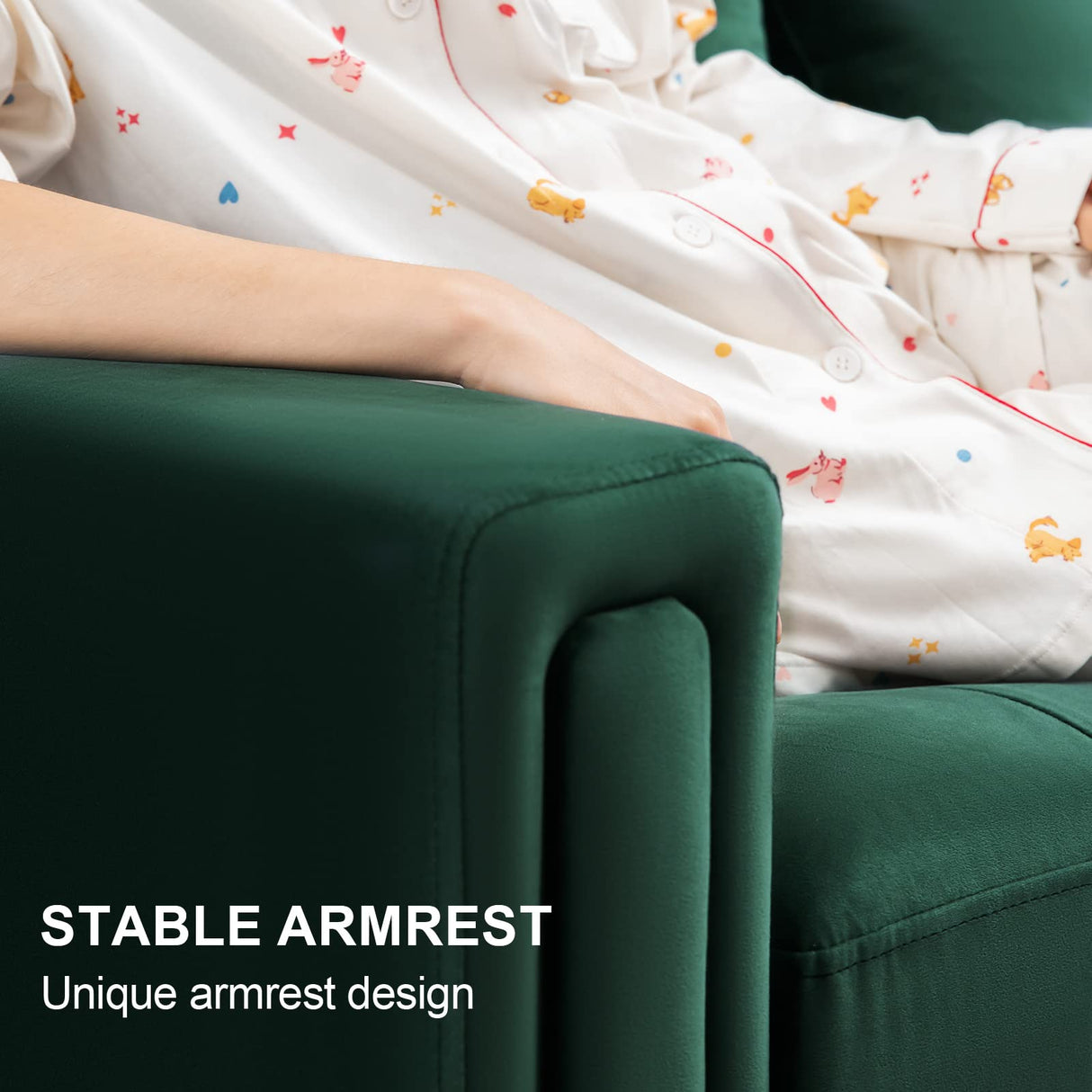 Belffin Velvet Reversible Sectional Sofa with Chaise Convertible L Shaped 4-seat Sectional Couch with Storage Ottoman Green Belffin